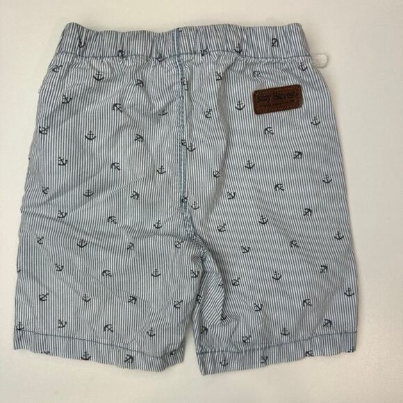 Baby Harvest Set of 2 Shorts Blue, White Stripes & Green with Palm Print 12/18 - Picture 9 of 9
